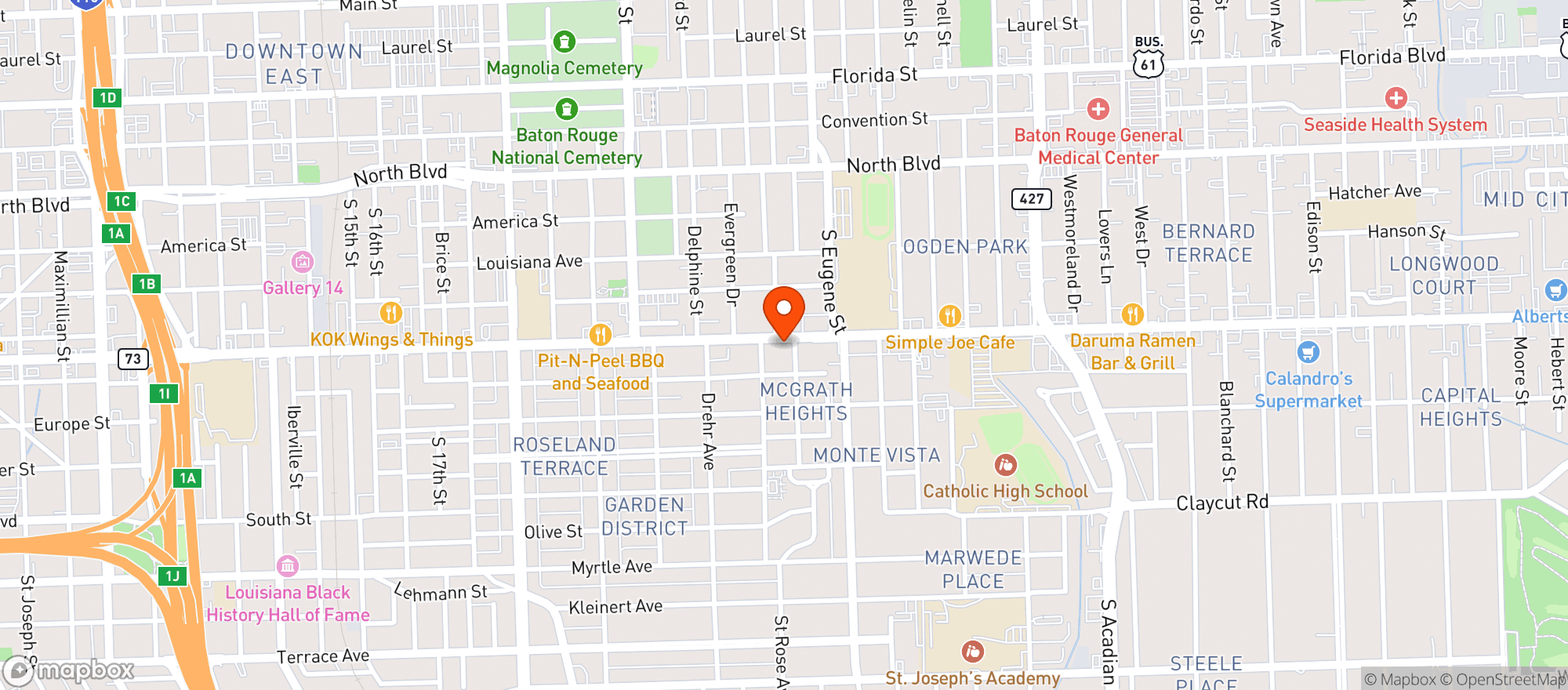 Map showing Rad Dad Alternative