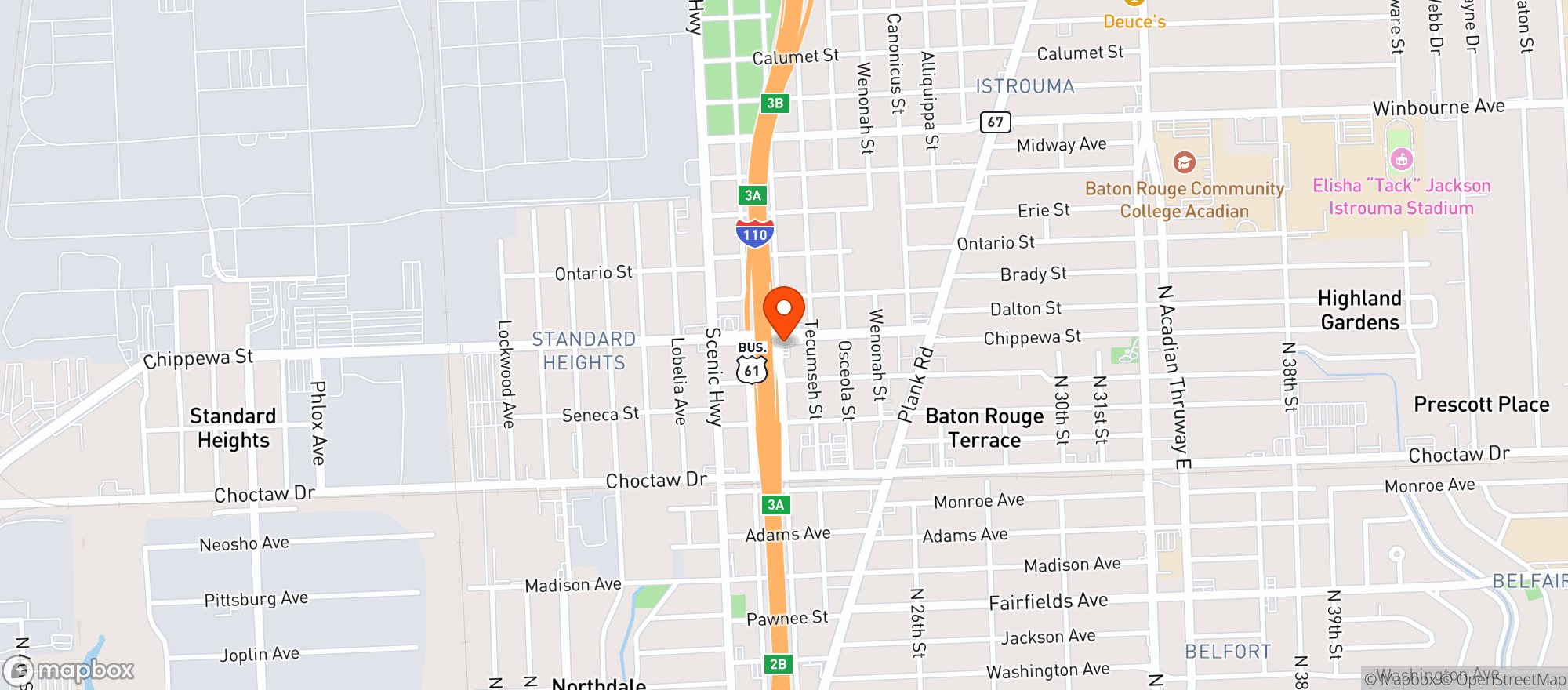 Map showing Smiley 75
