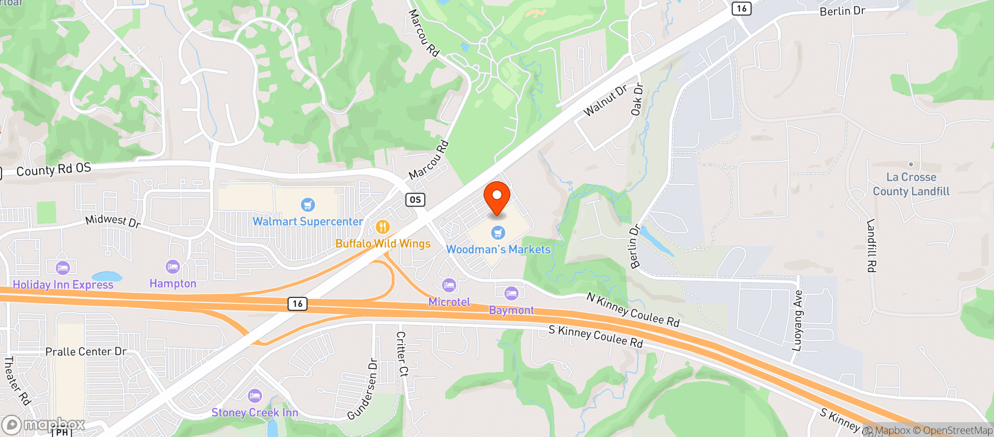 Map showing Woodman S #24 (Liquor)