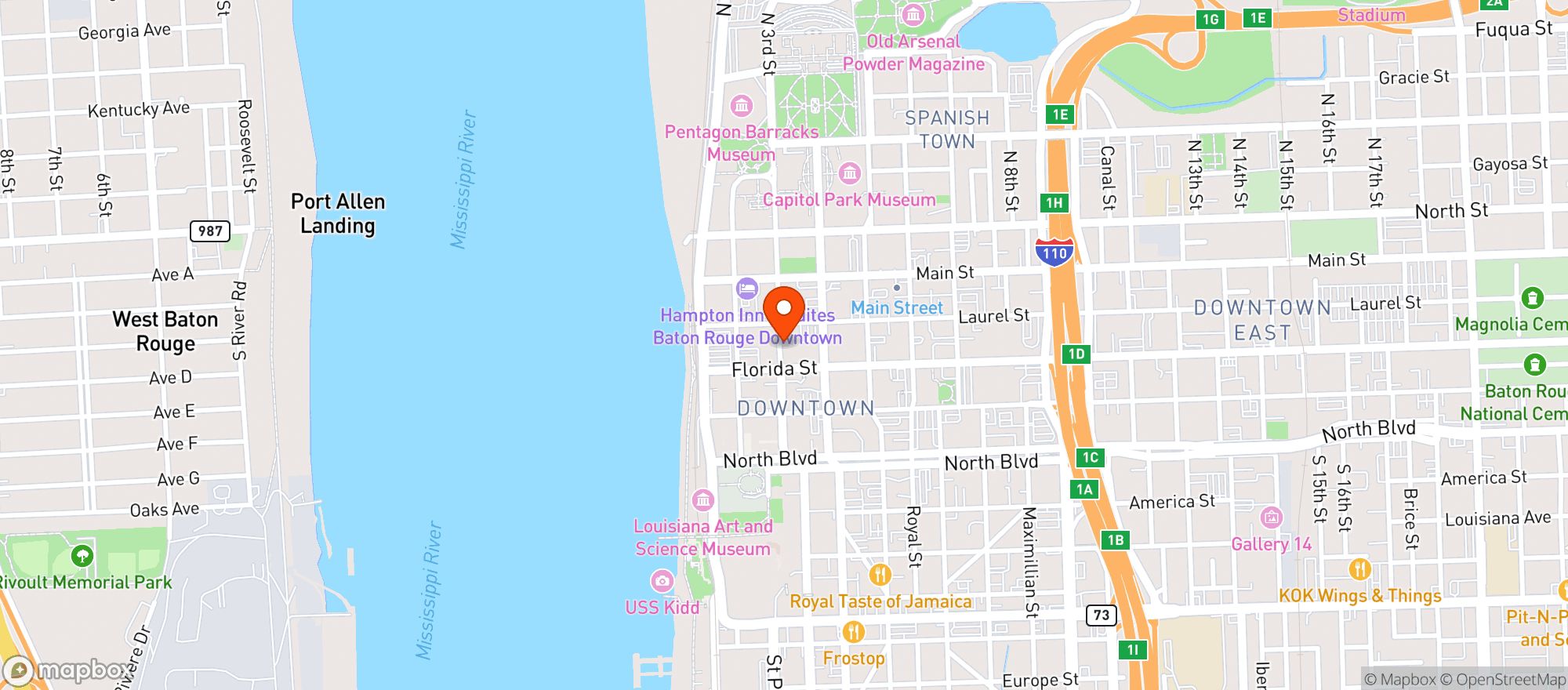 Map showing Squeaky Petes