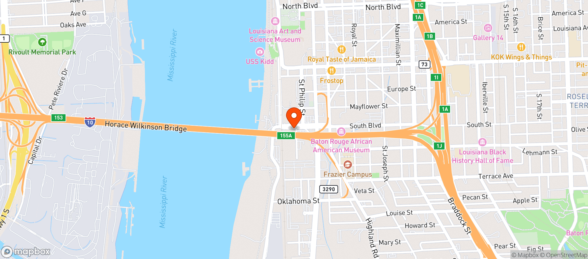 Map showing Brickyard And South
