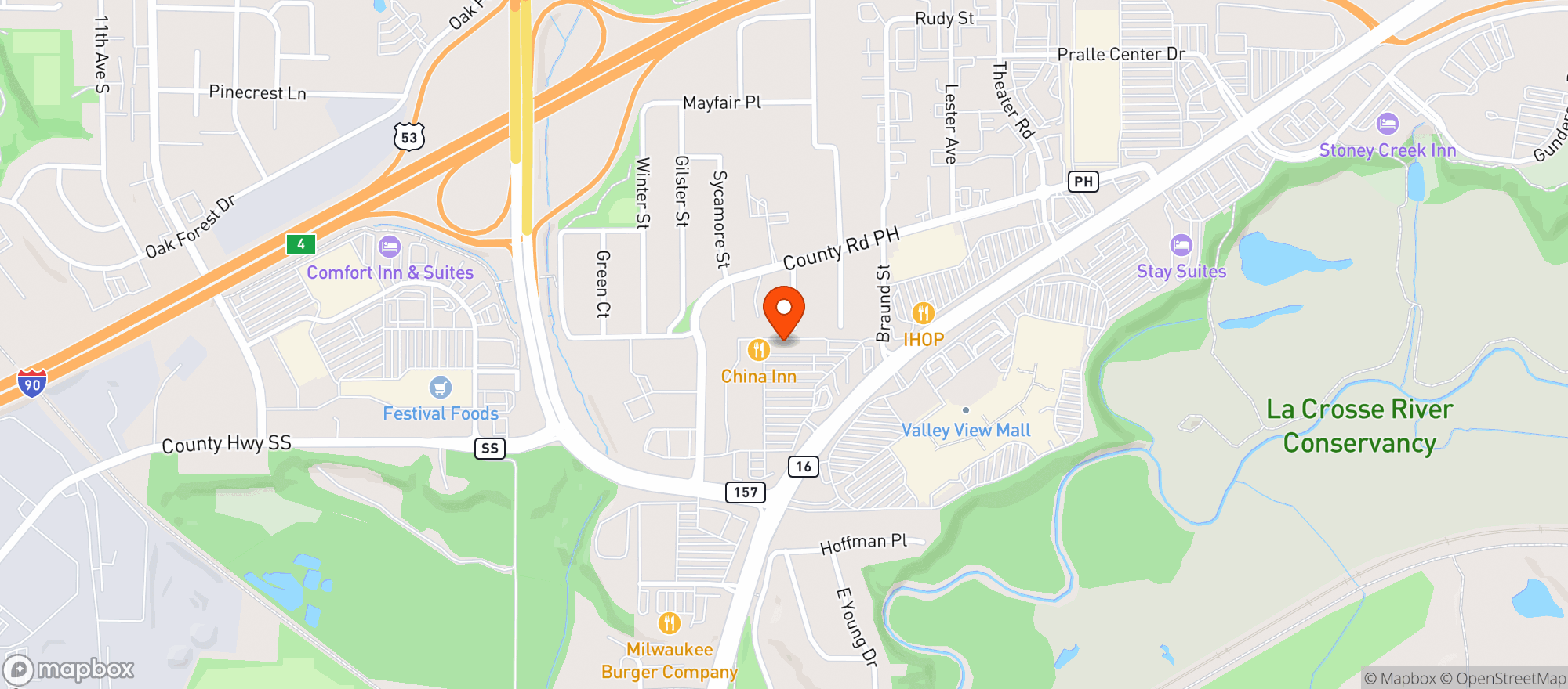 Map showing Gnc