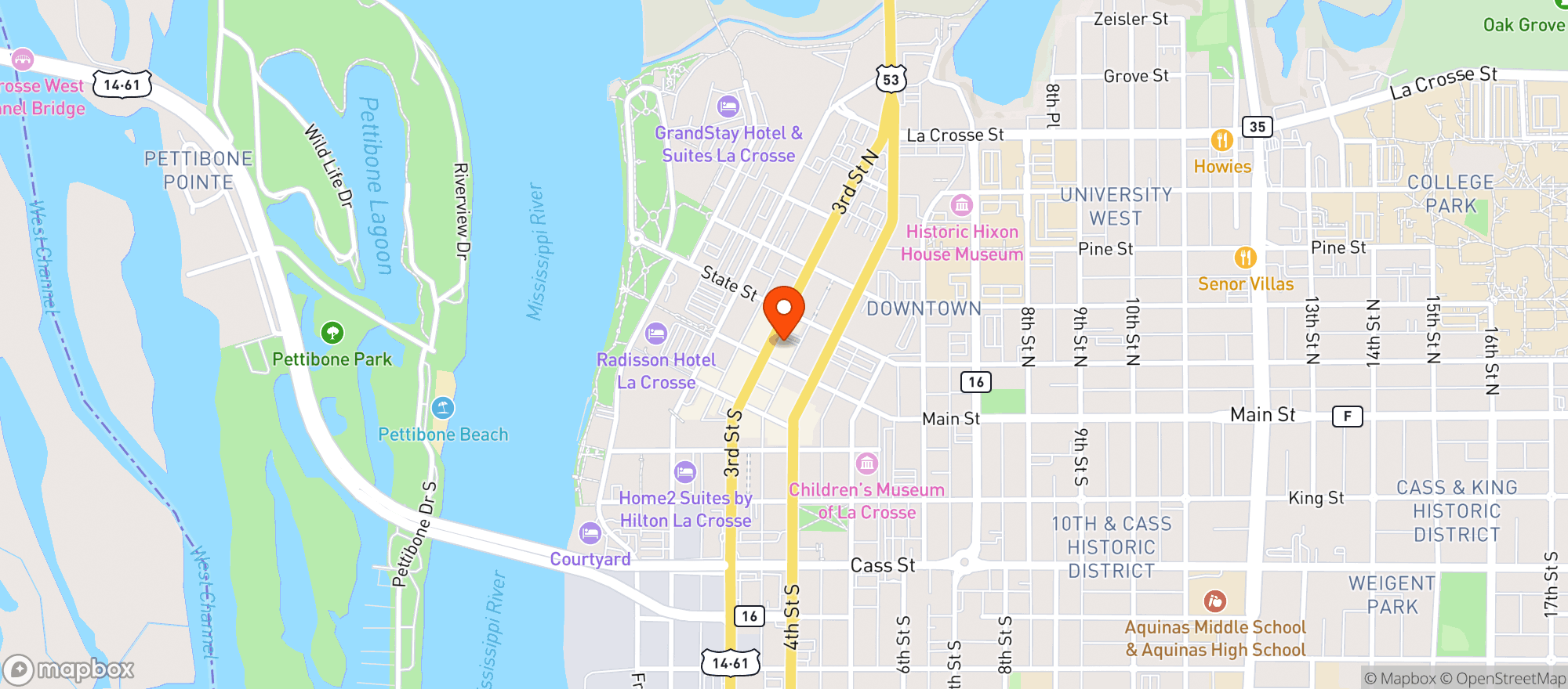 Map showing Animal House