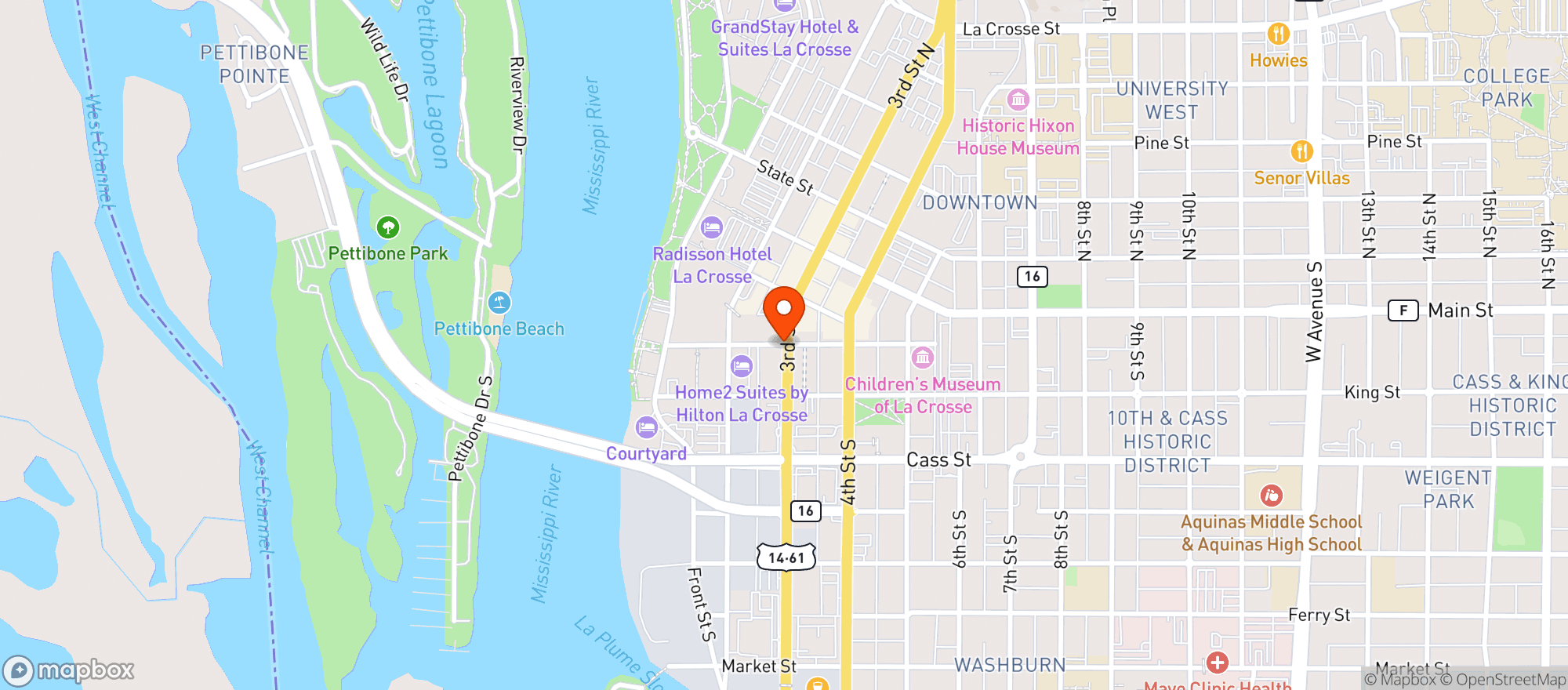Map showing Lovechild