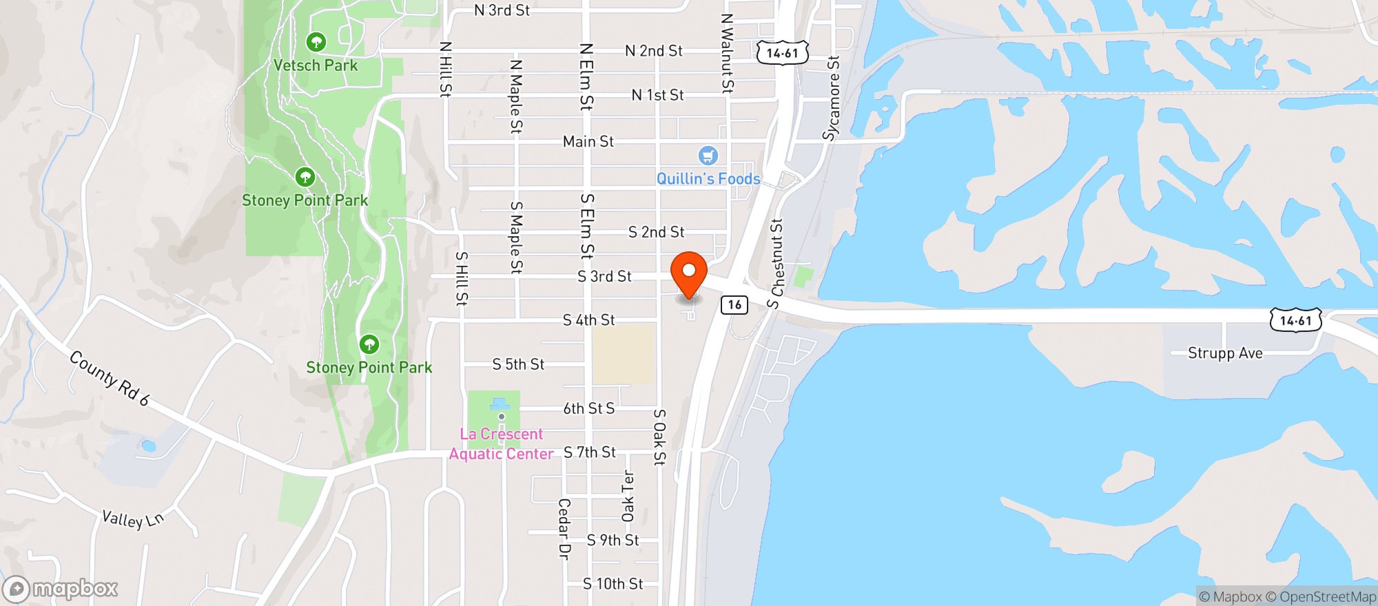 Map showing KWIK TRIP #437