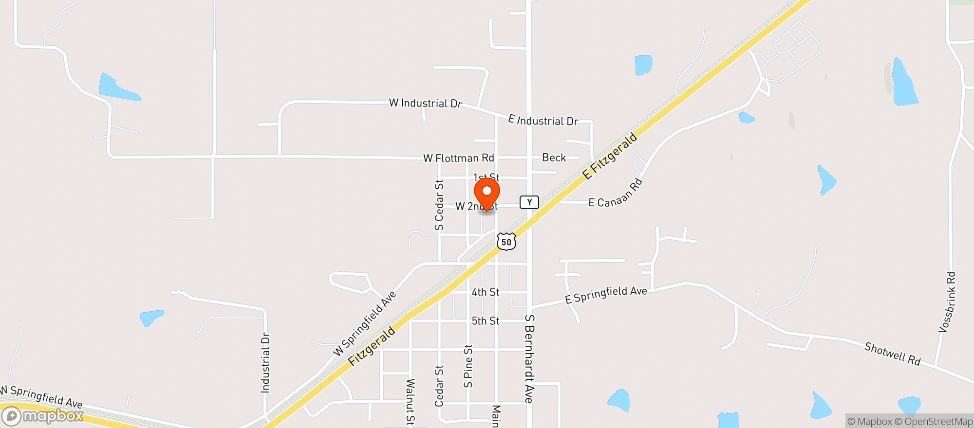 Map showing Hometown Market Of Fc