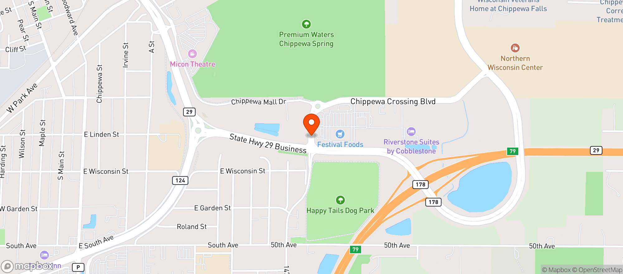 Map showing Festival (L)-Chippewa