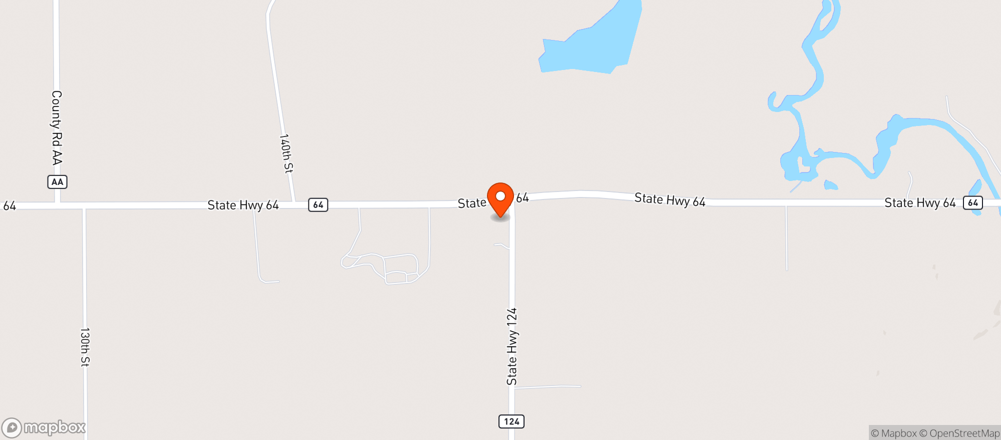 Map showing Val S Place