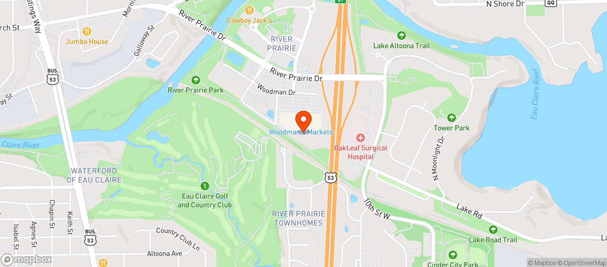 Map showing Woodman S #41 (Liquor)
