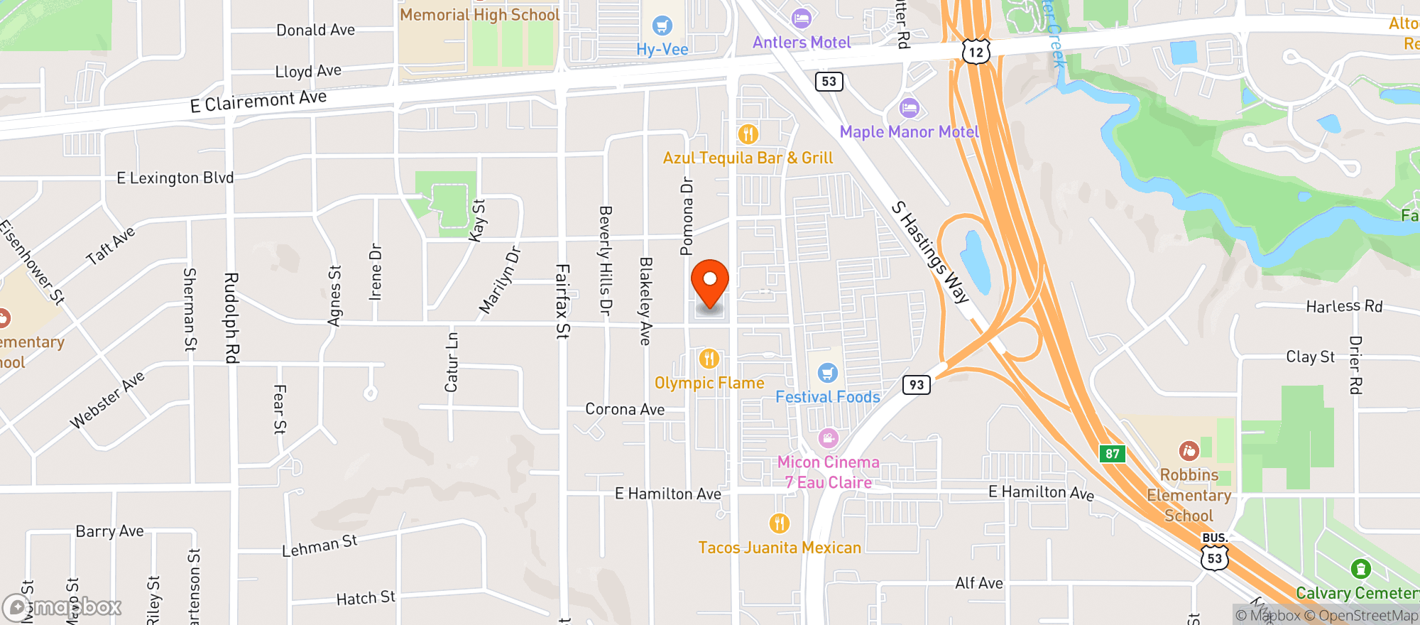 Map showing The Growler Guys