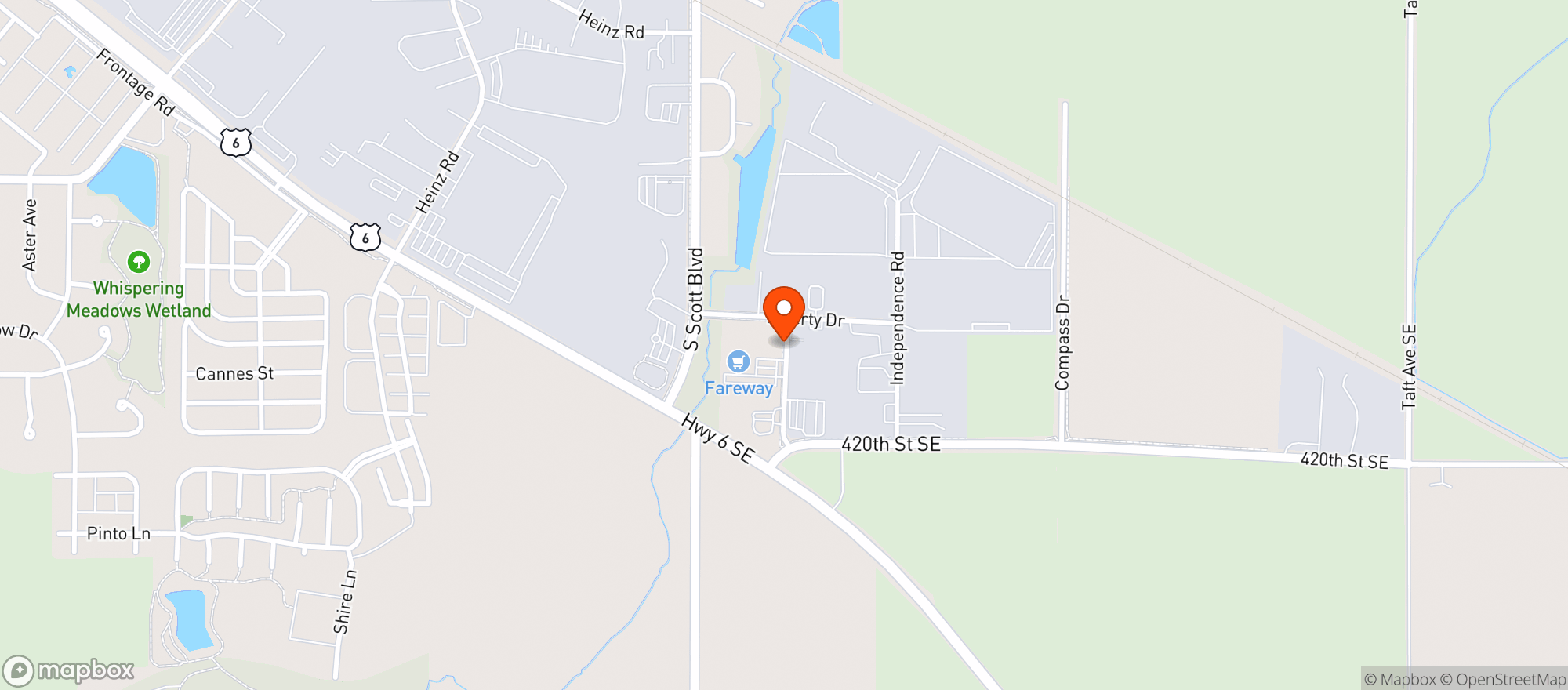 Map showing FAREWAY