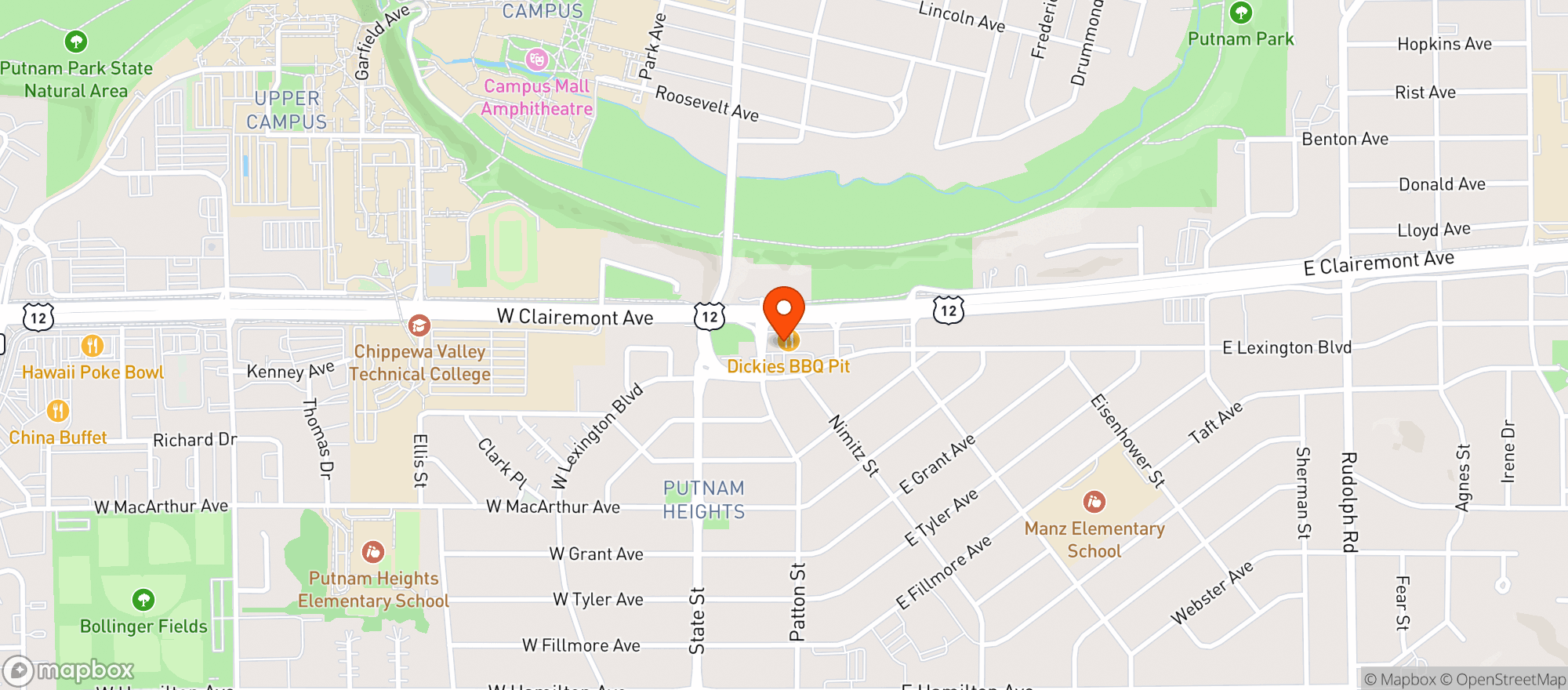 Map showing Jacobson S Market - Ec