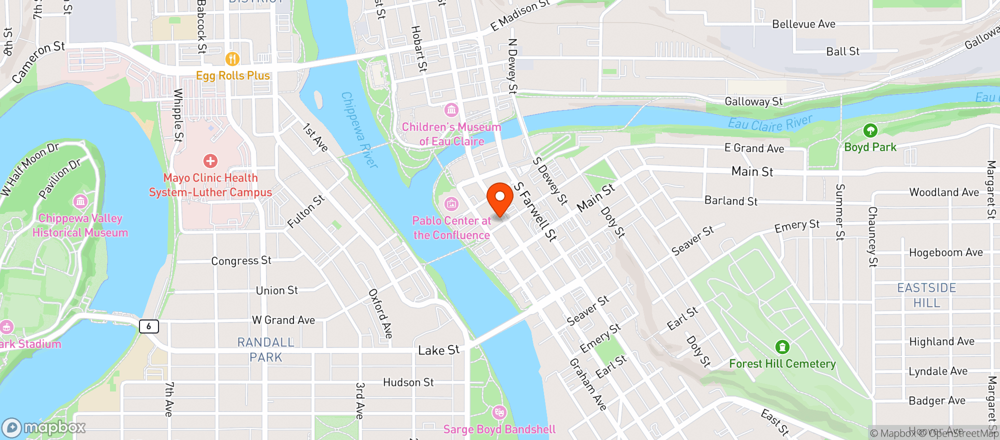Map showing Reboot Social The