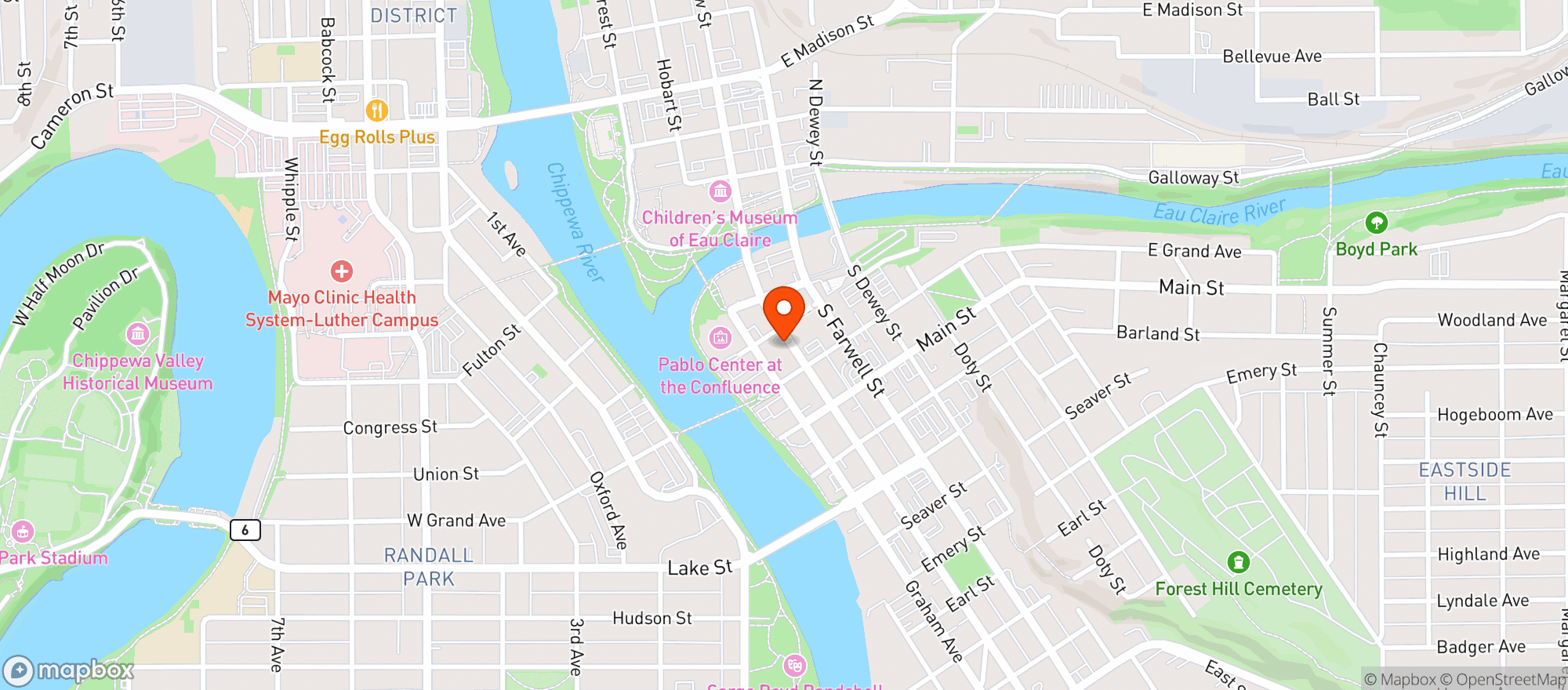 Map showing Plus