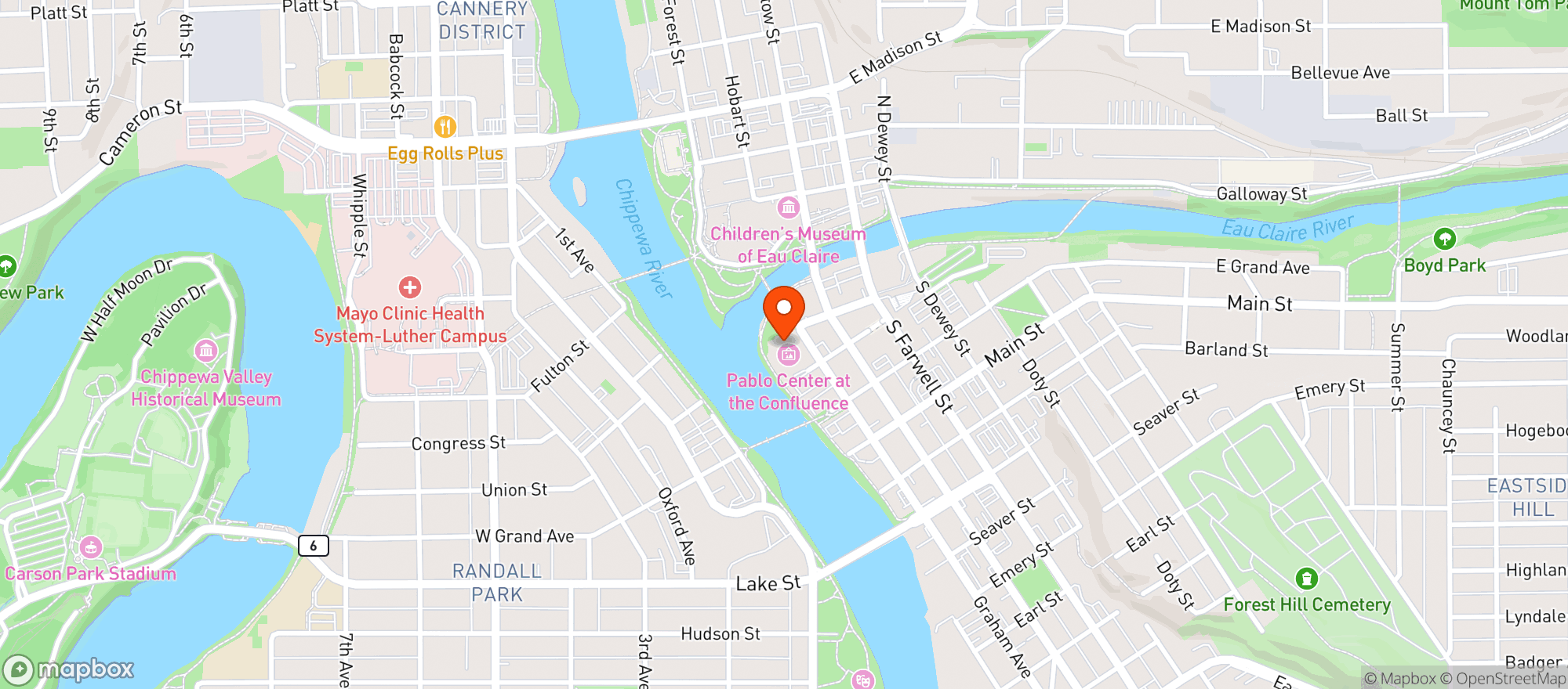 Map showing Pablo Center At The Confluence