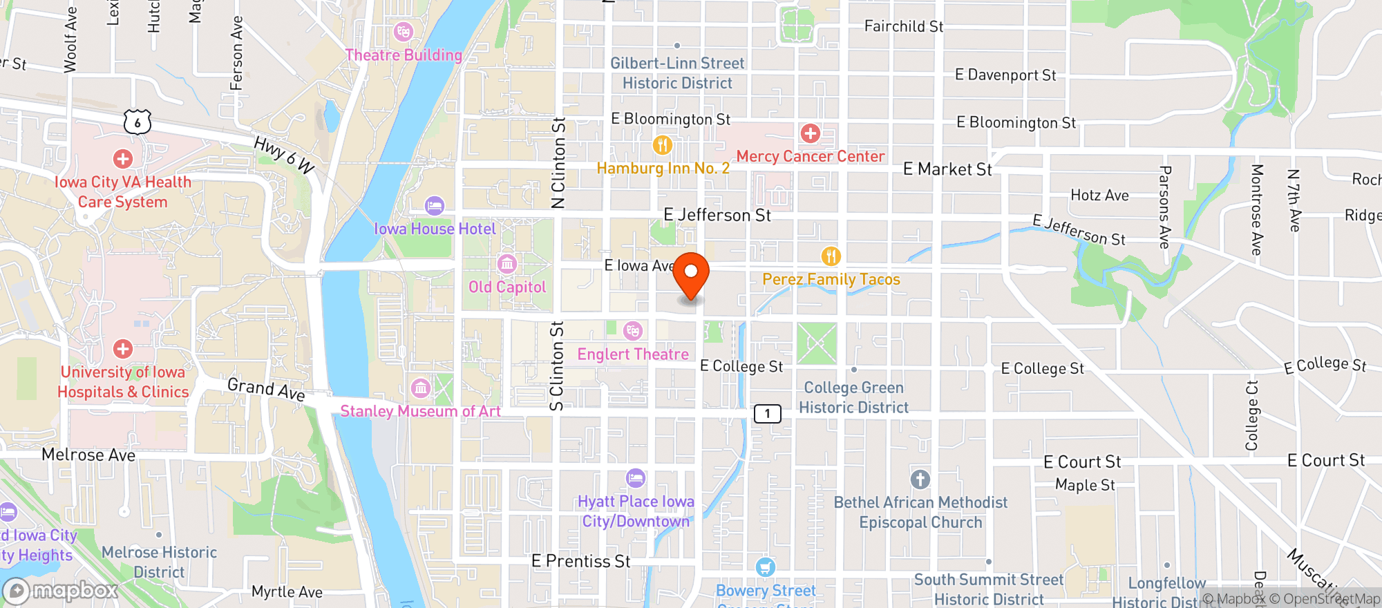 Map showing Gabes