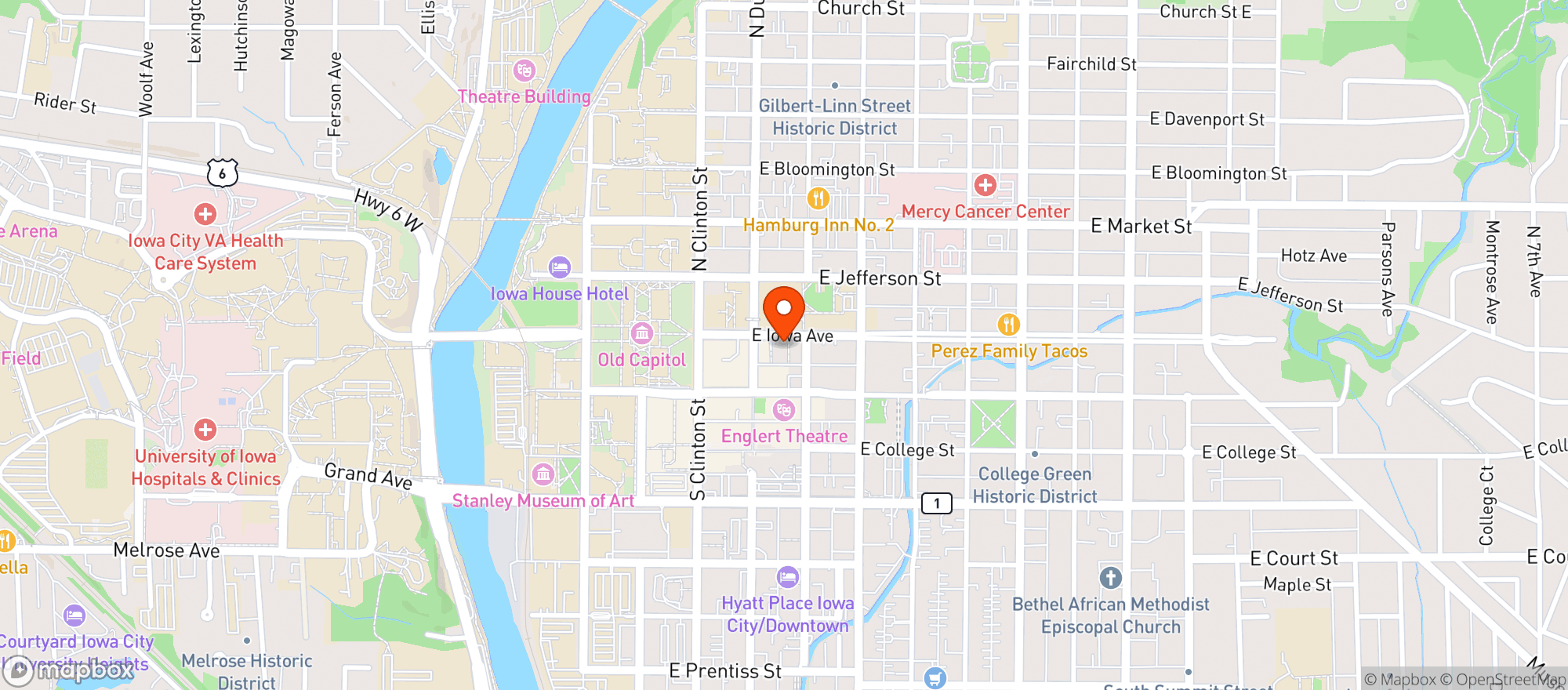 Map showing Scouts Honor