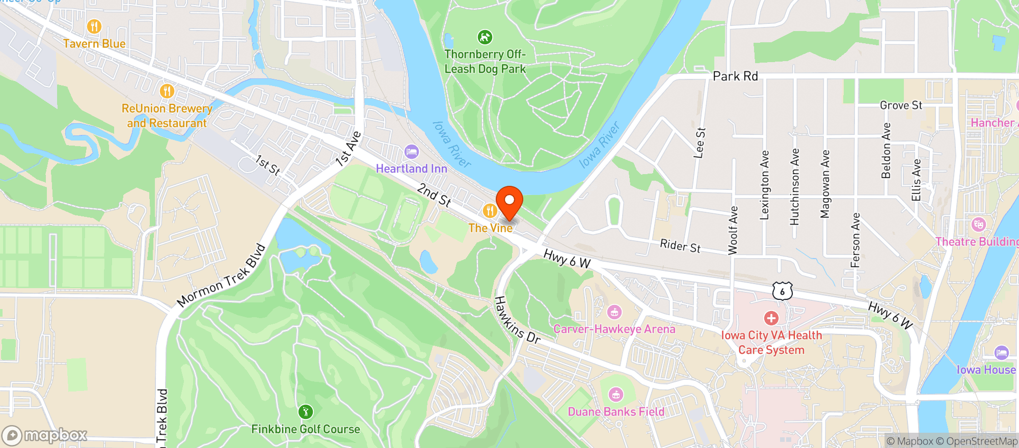 Map showing Wig & Pen Pub