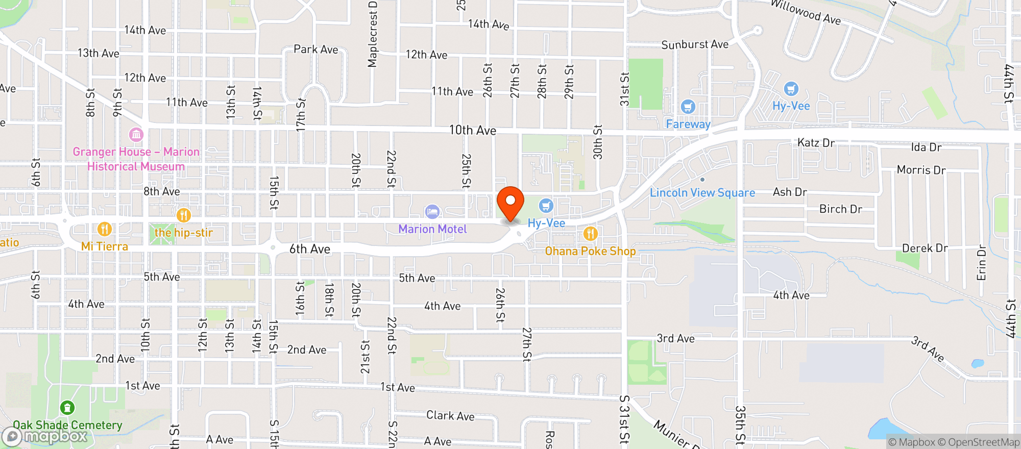 Map showing Kwik Star #1172