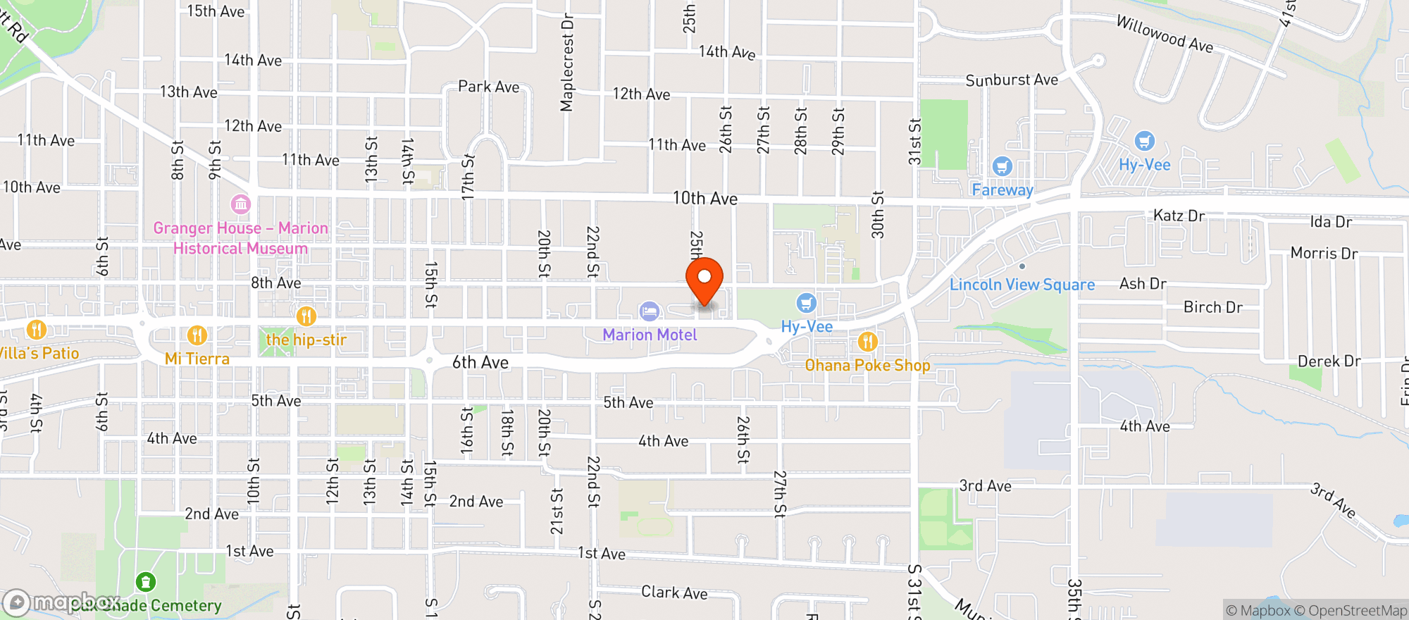 Map showing Neighborhood Tobacco Outlet