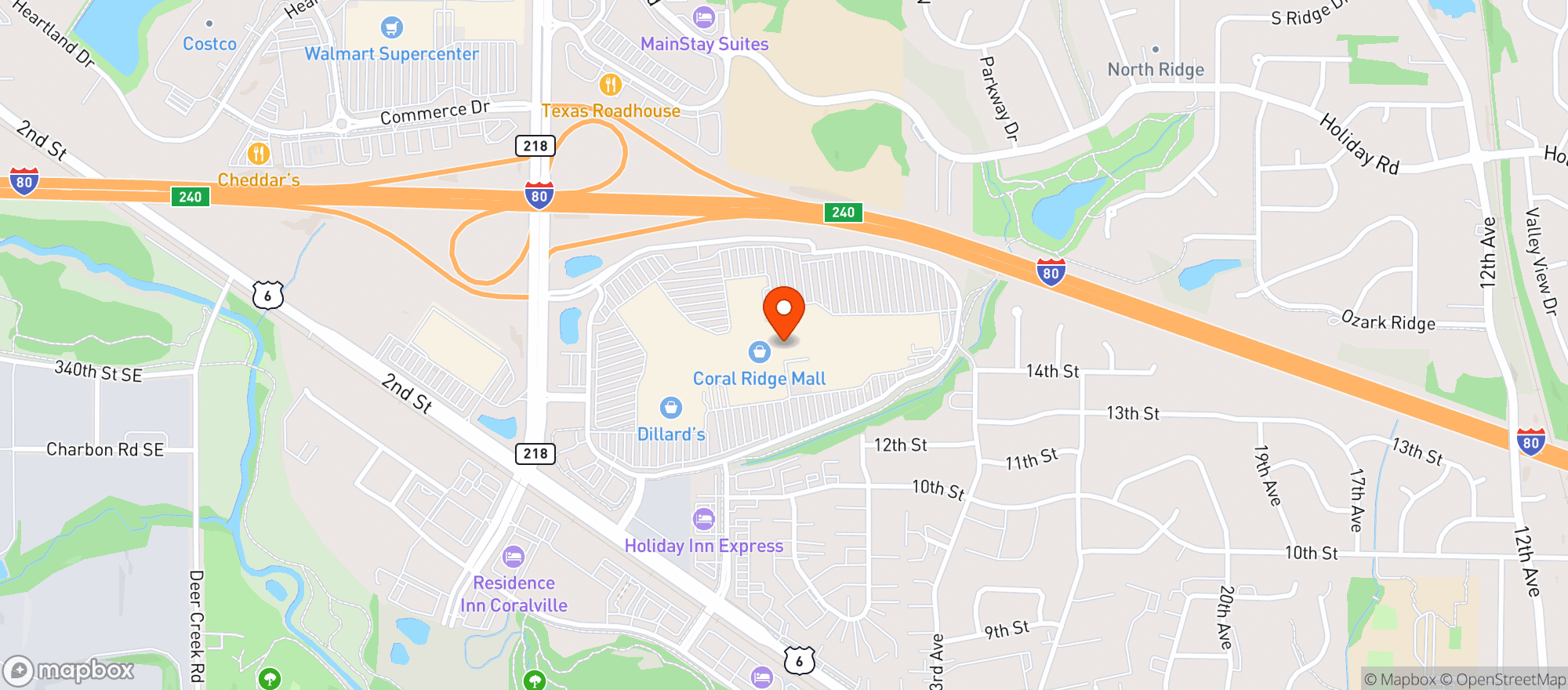 Map showing Target