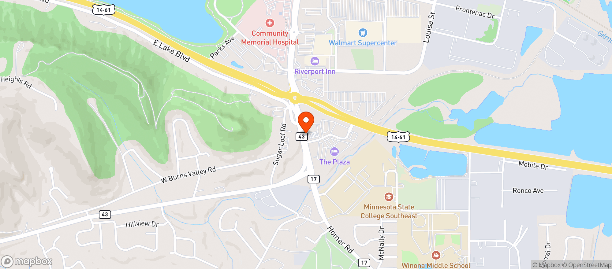 Map showing KWIK TRIP #746