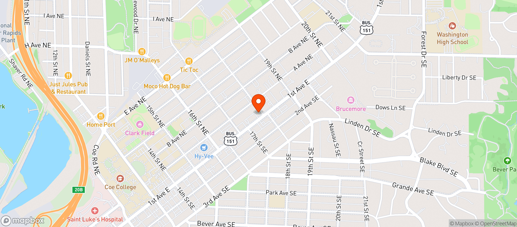 Map showing Don't Worry Be Hempy