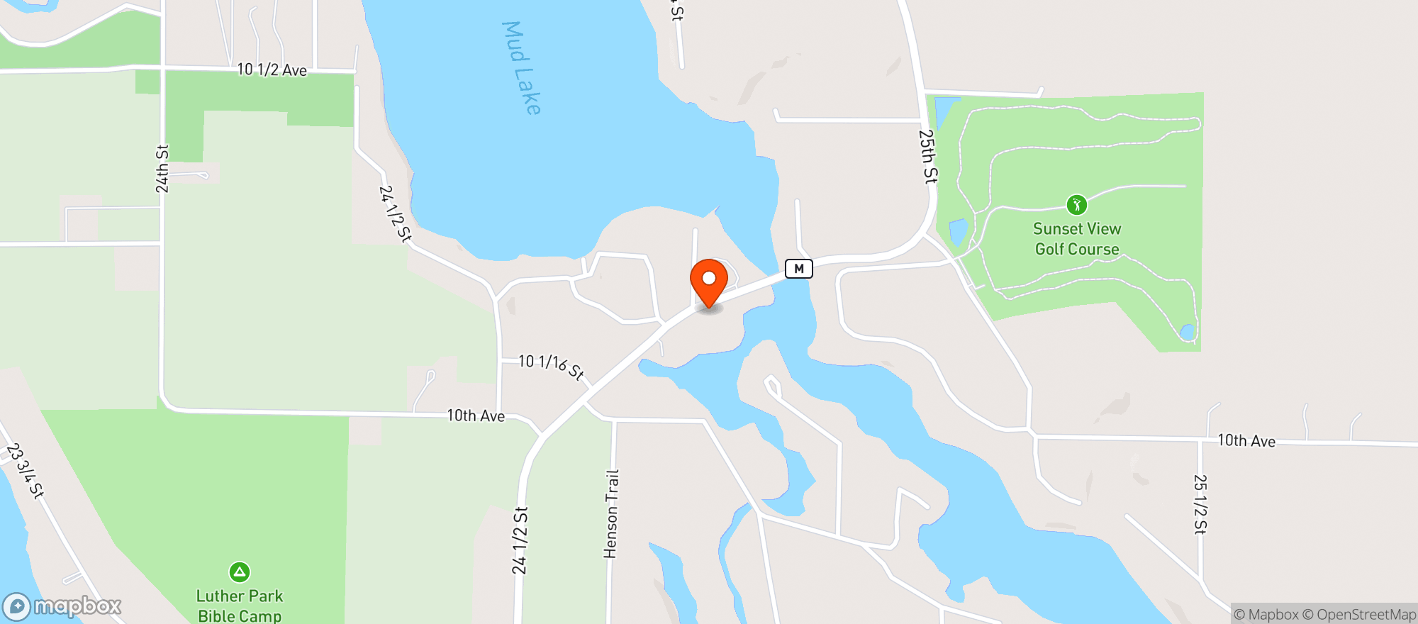 Map showing Muddy Paddle Pub