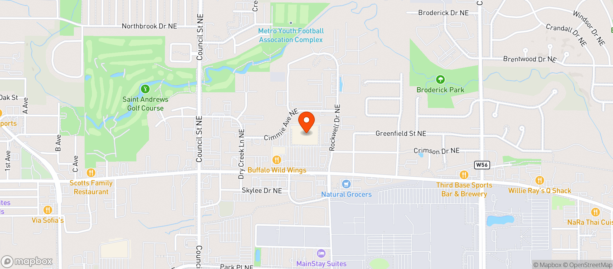Map showing Target