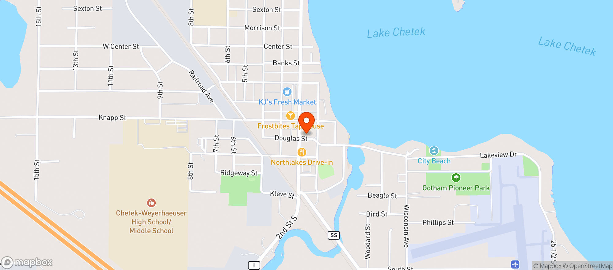 Map showing Fostbites Spirits