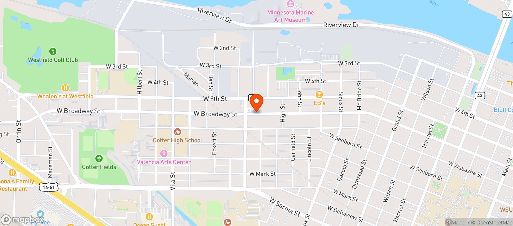 Map showing Kwik Trip #811