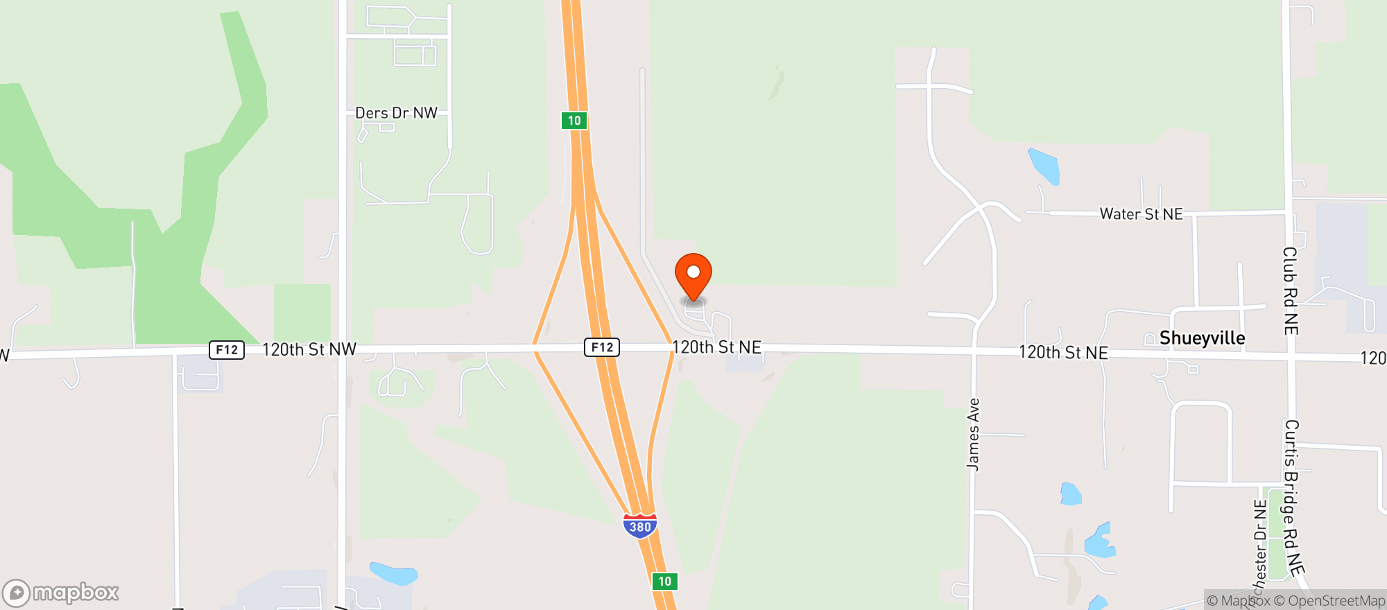 Map showing 380 Bp