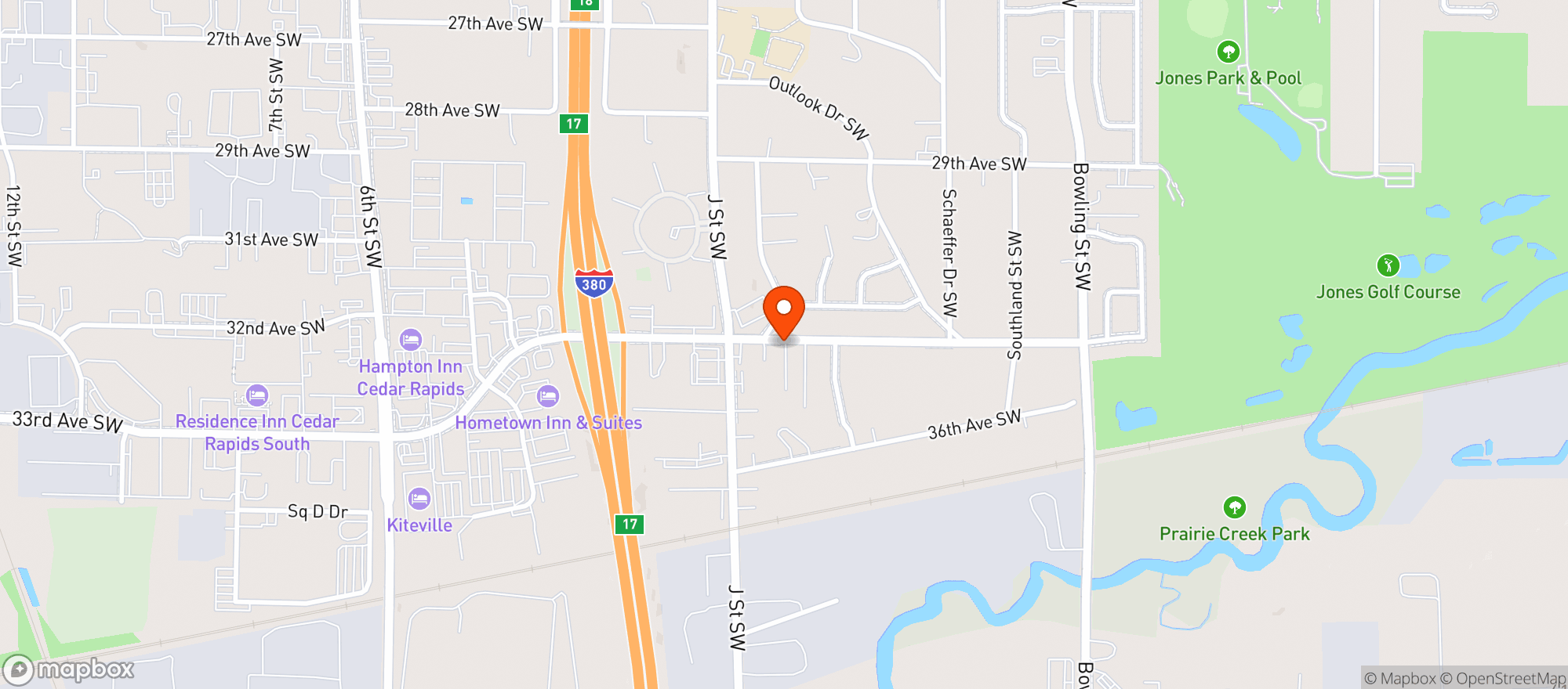 Map showing Kwik Star #581