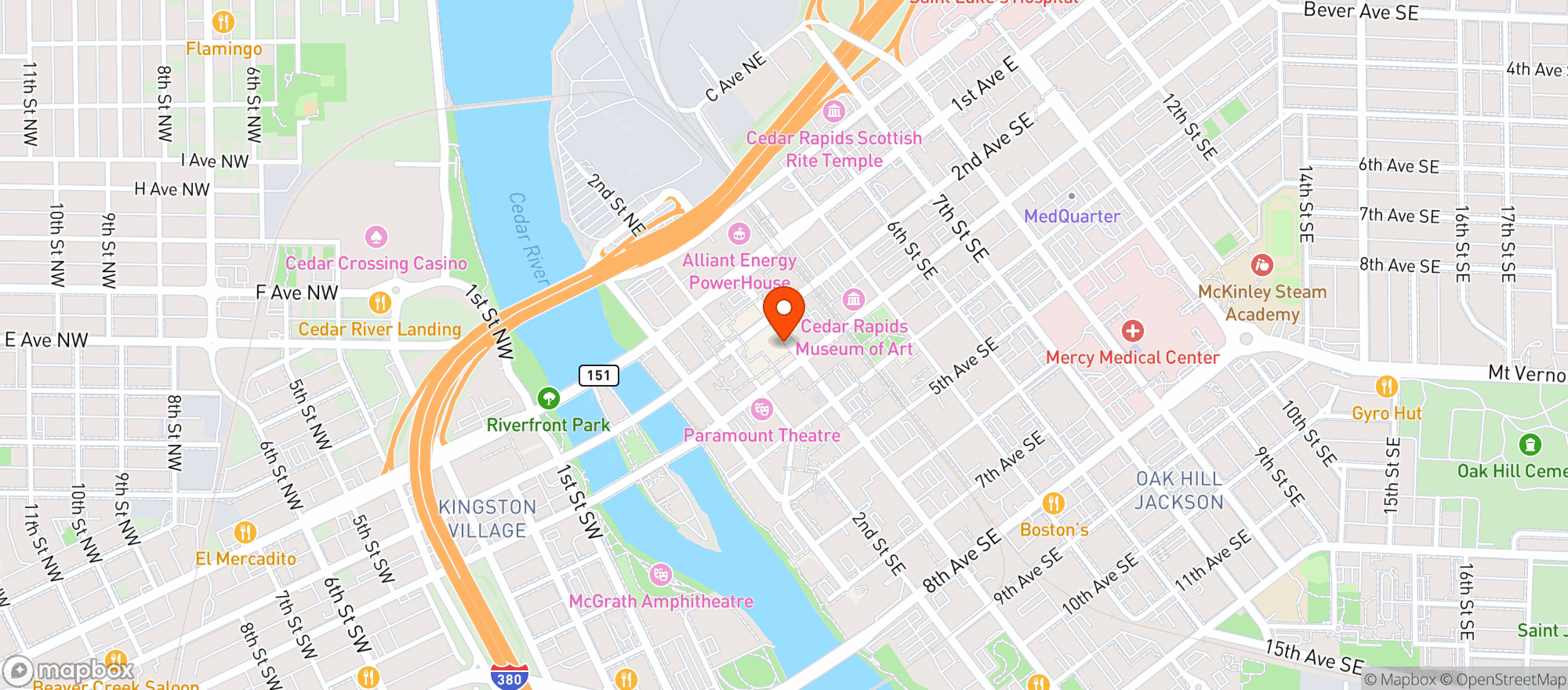 Map showing Pub 217
