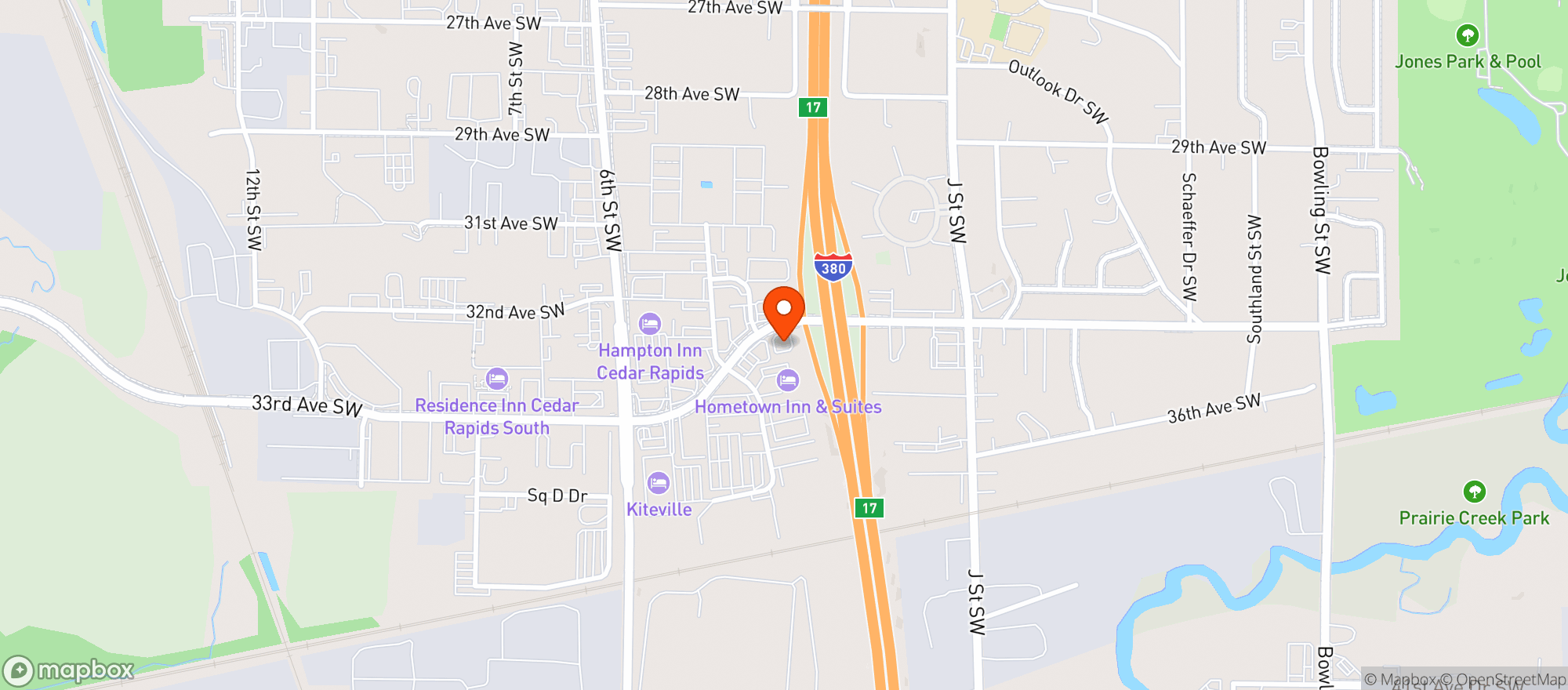 Map showing Cancun Mexican Grill & Bar