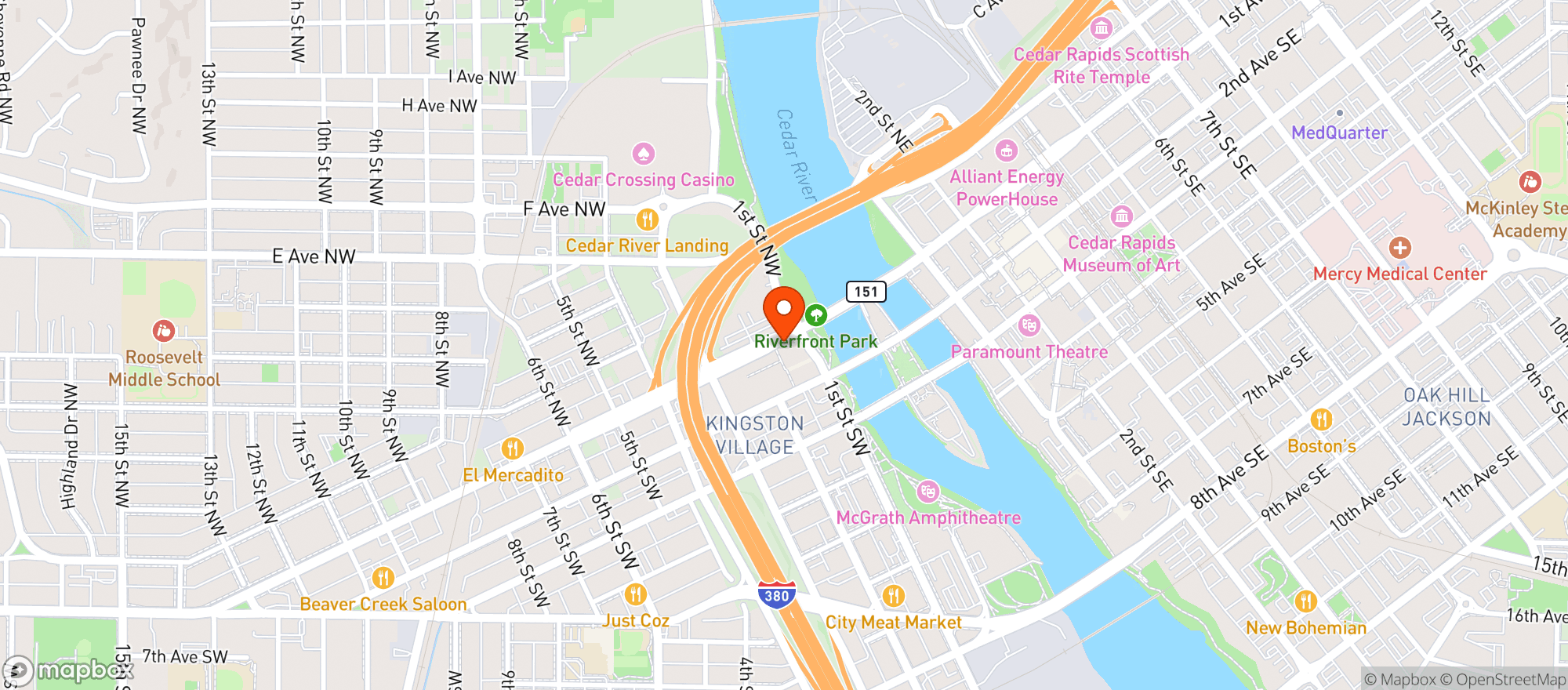 Map showing Pickle Palace