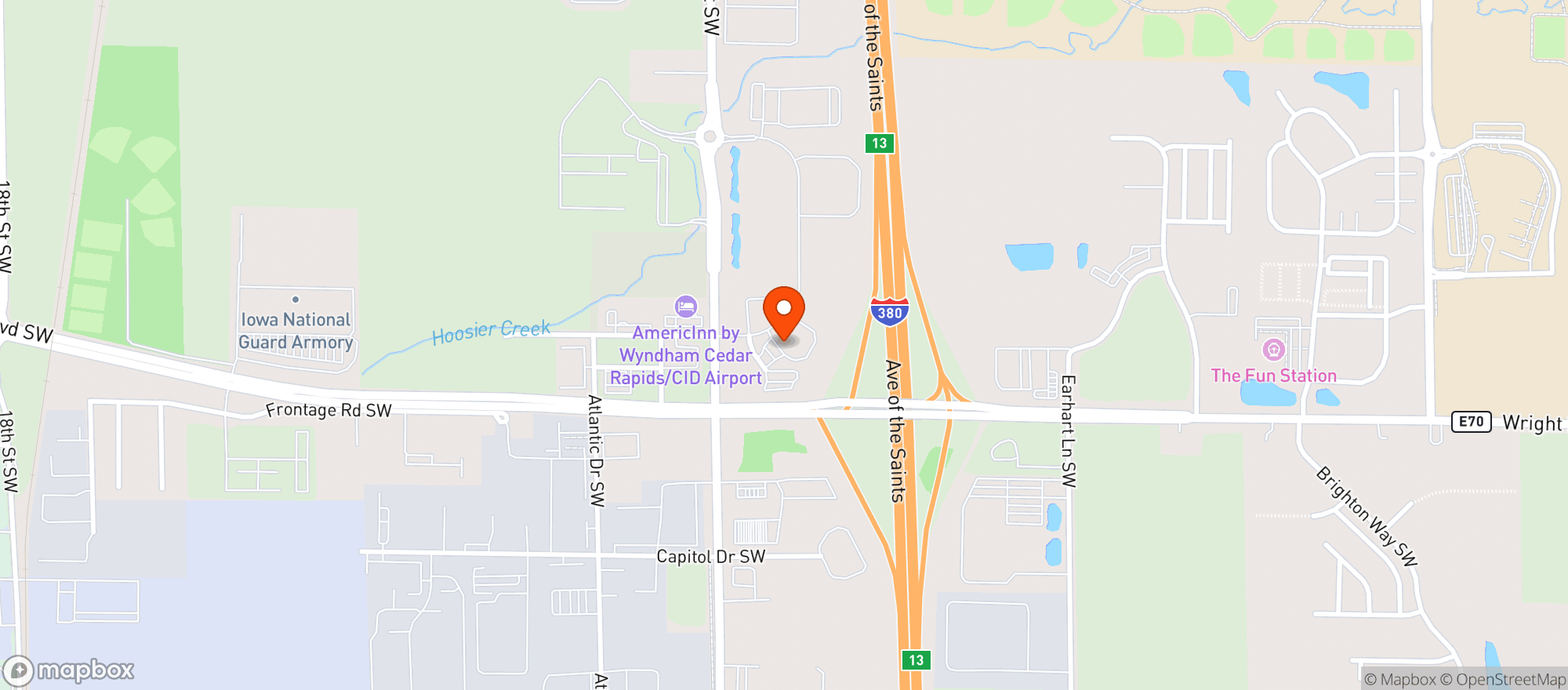 Map showing Kwik Star #283