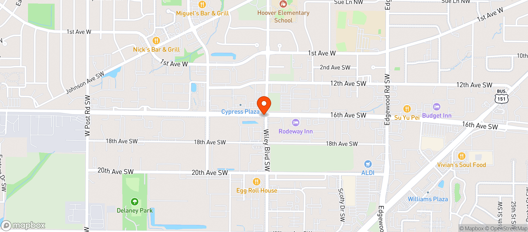Map showing Kwik Star #1146