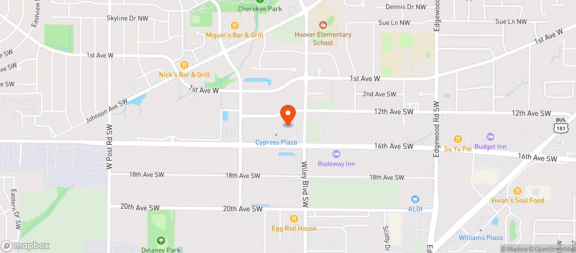 Map showing Fareway