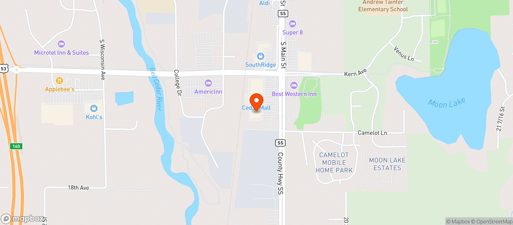 Map showing Gnc