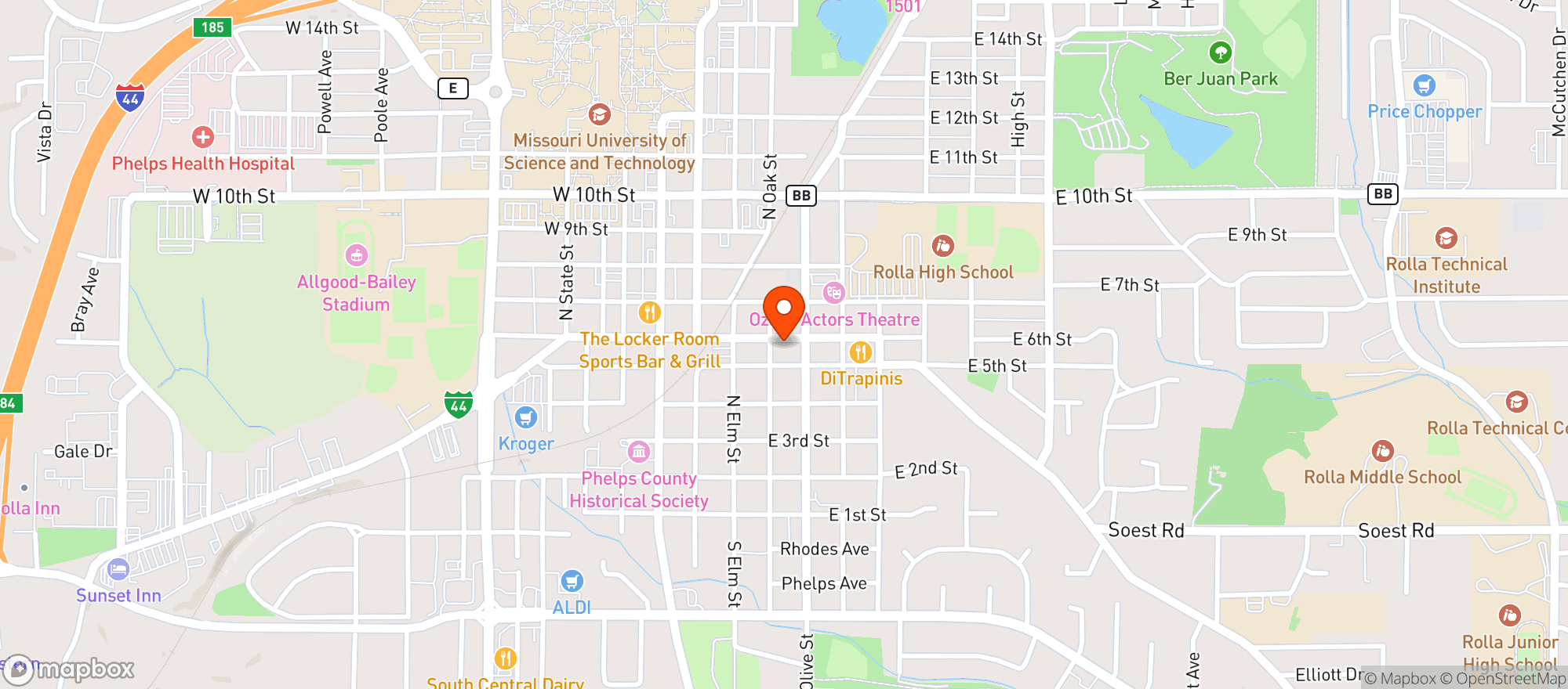 Map showing RUSS & RENAS PLACE