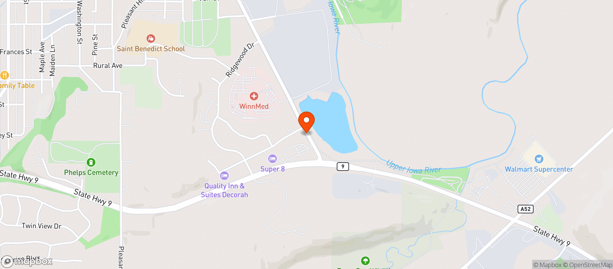 Map showing Kwik Star #1081