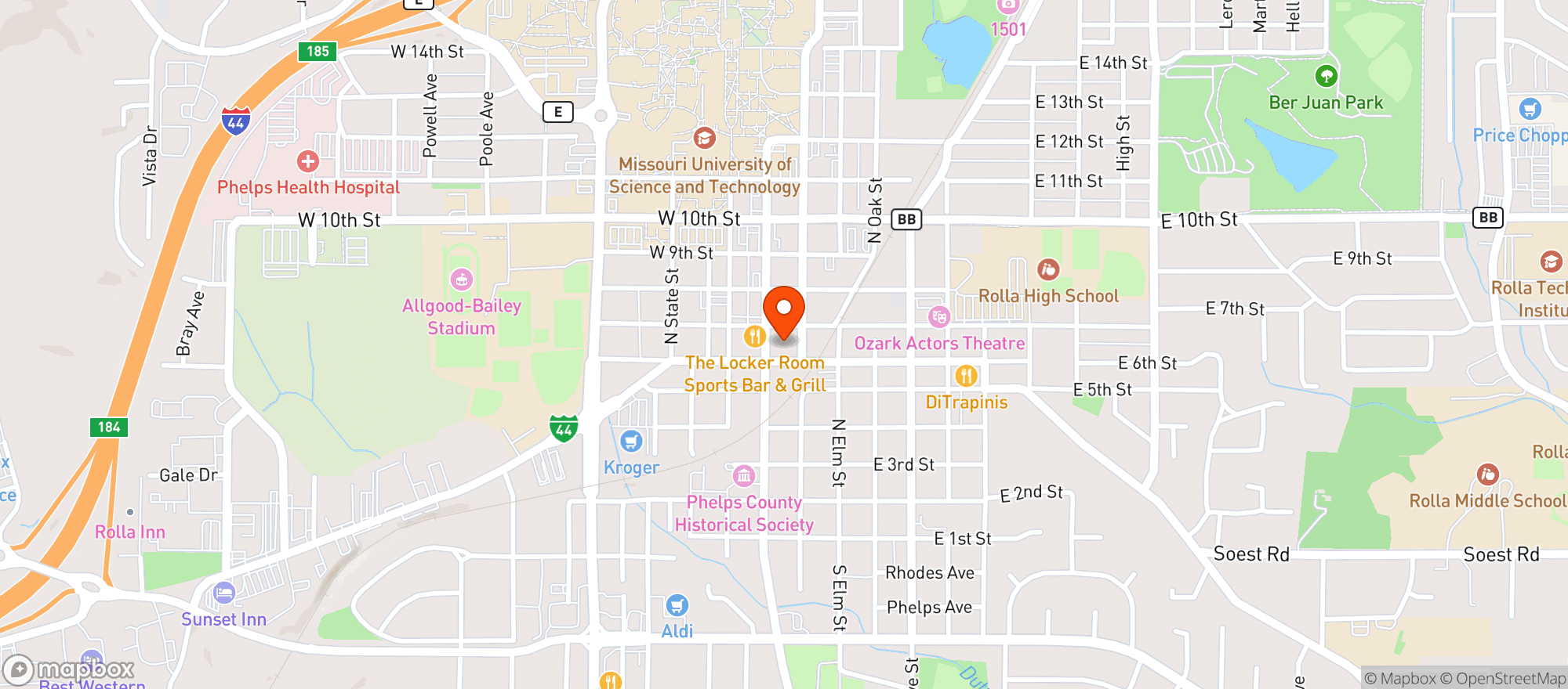 Map showing Public House Brewing Co