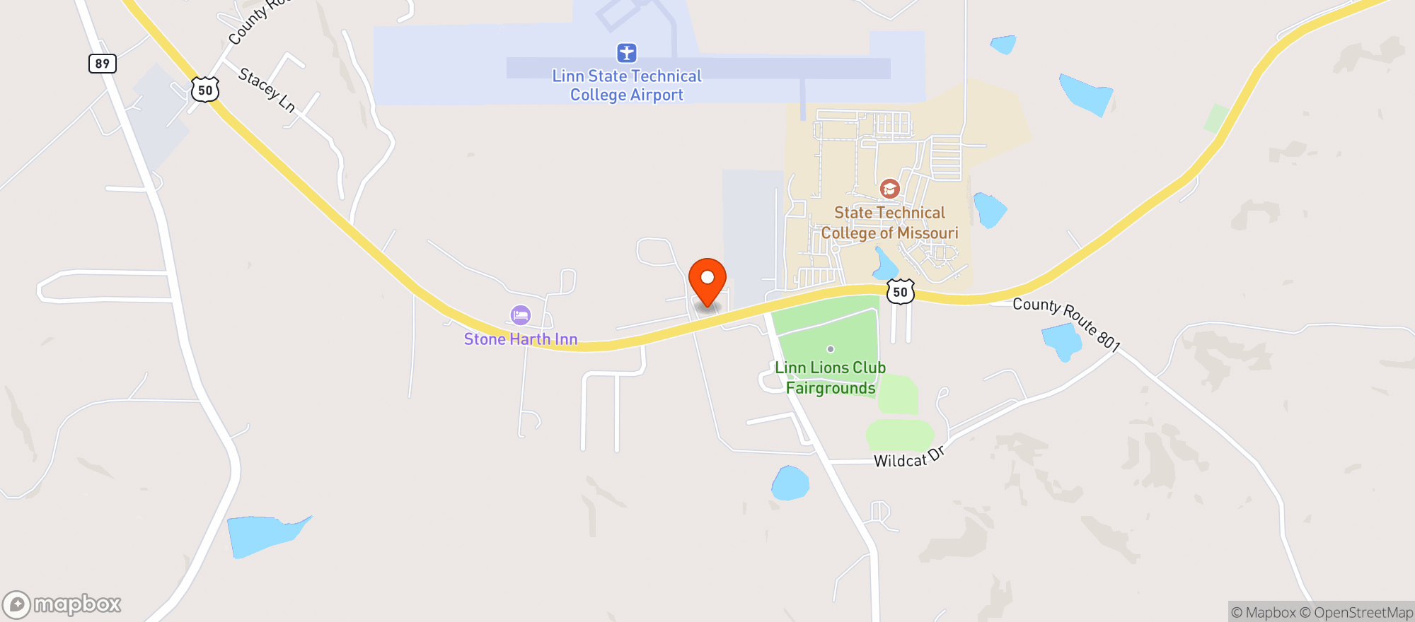 Map showing Caspers 66