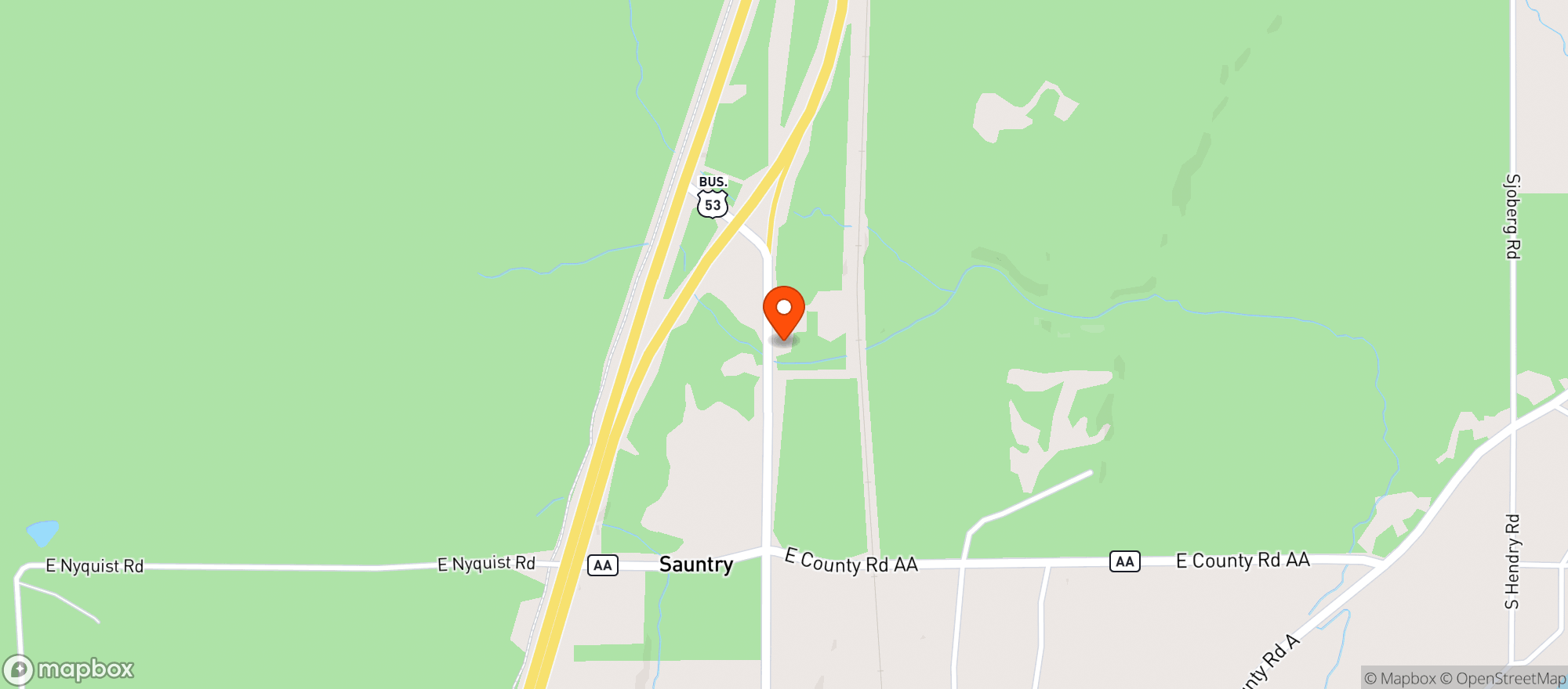 Map showing Hog Wild Bbq & Smokehouse