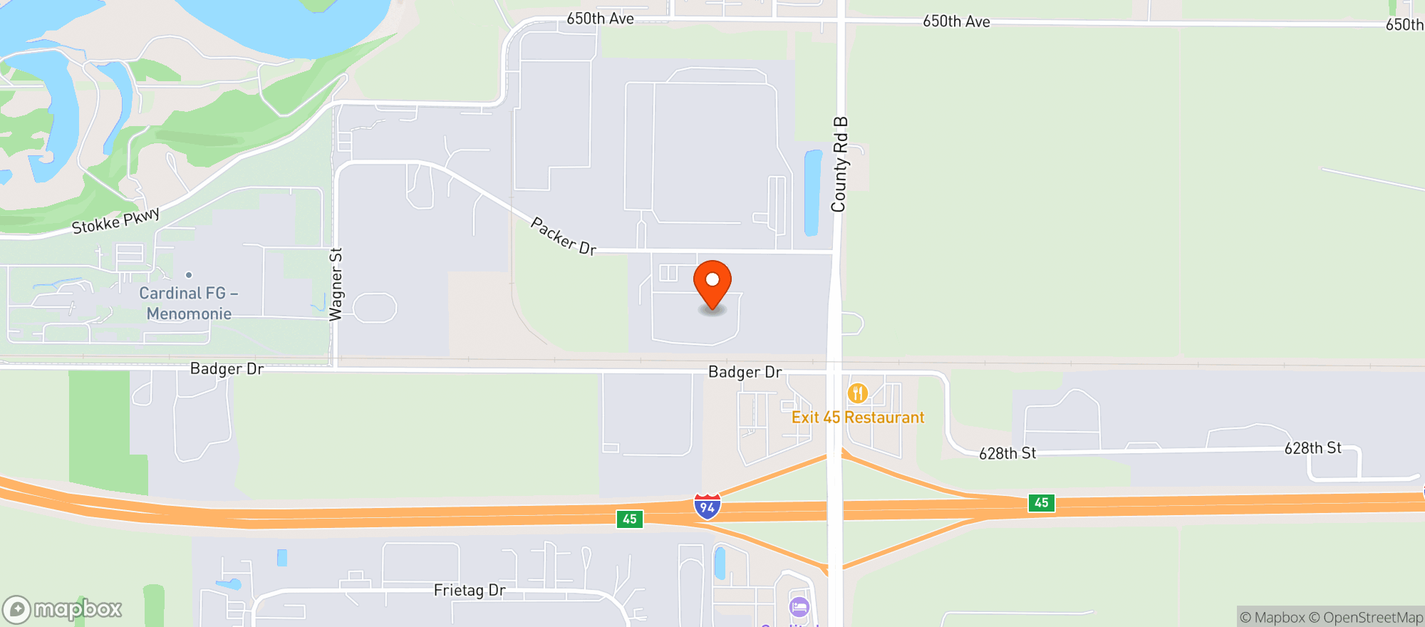 Map showing Special Events