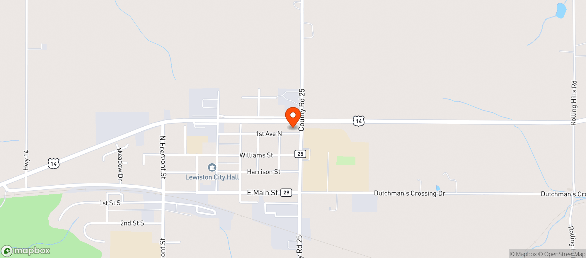 Map showing Kwik Trip #737