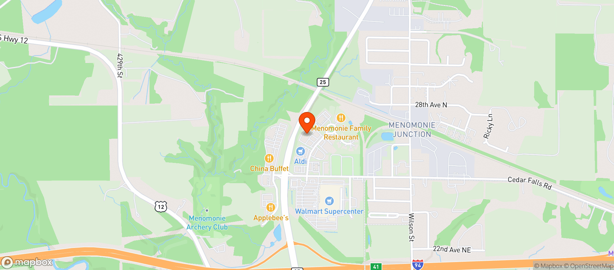 Map showing Junction Liquors