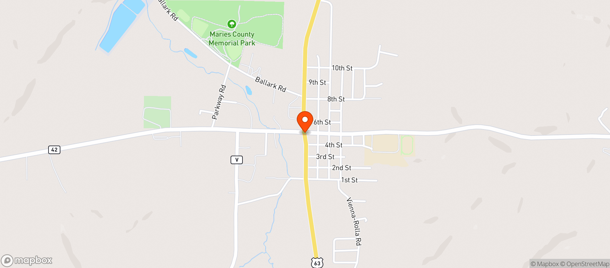 Map showing Quick Spot