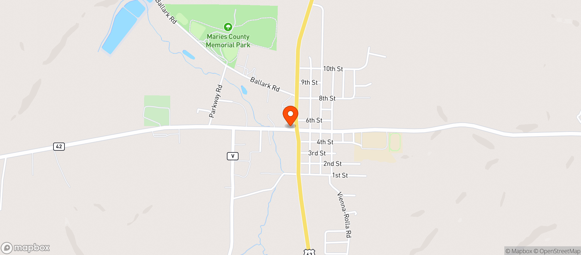 Map showing Vienna Quik Spot